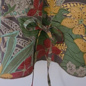 Vintage Floral Top/Dress with Bow Accent